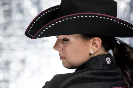 COLLEGE STATION, TX - August 25, 2021 - Marissa Harrell of the Texas A&M Aggies during Equestrian Photo Day in College Station, TX. Photo By Kate Luffman/Texas A&M Athletics
