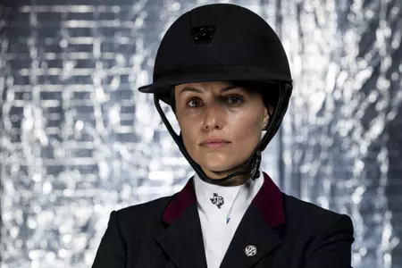 COLLEGE STATION, TX - August 25, 2021 - Rhian Murphy of the Texas A&M Aggies during Equestrian Photo Day in College Station, TX. Photo By Kate Luffman/Texas A&M Athletics