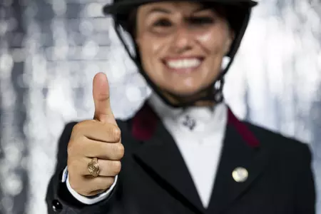 COLLEGE STATION, TX - August 25, 2021 - Rhian Murphy of the Texas A&M Aggies during Equestrian Photo Day in College Station, TX. Photo By Kate Luffman/Texas A&M Athletics