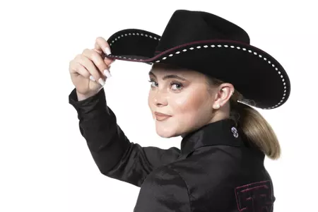 COLLEGE STATION, TX - August 25, 2021 - Keesa Luers of the Texas A&M Aggies during Texas A&M Equestrian Team Photo Day at The Studio in Kyle Field in College Station, TX. Photo By Aiden Shertzer/Texas A&M Athletics