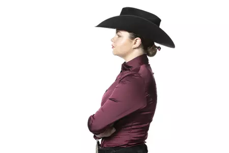 COLLEGE STATION, TX - August 25, 2021 - Ella Petak of the Texas A&M Aggies during Texas A&M Equestrian Team Photo Day at The Studio in Kyle Field in College Station, TX. Photo By Aiden Shertzer/Texas A&M Athletics