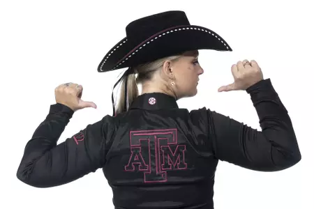 COLLEGE STATION, TX - August 25, 2021 - Emmy Lu Marsh of the Texas A&M Aggies during Texas A&M Equestrian Team Photo Day at The Studio in Kyle Field in College Station, TX. Photo By Aiden Shertzer/Texas A&M Athletics