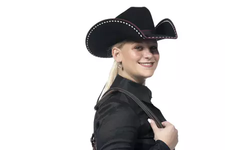 COLLEGE STATION, TX - August 25, 2021 - Emmy Lu Marsh of the Texas A&M Aggies during Texas A&M Equestrian Team Photo Day at The Studio in Kyle Field in College Station, TX. Photo By Aiden Shertzer/Texas A&M Athletics