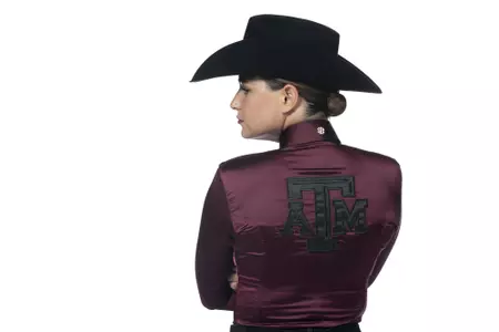 COLLEGE STATION, TX - August 25, 2021 - Cori Cansdale of the Texas A&M Aggies during Texas A&M Equestrian Team Photo Day at The Studio in Kyle Field in College Station, TX. Photo By Aiden Shertzer/Texas A&M Athletics