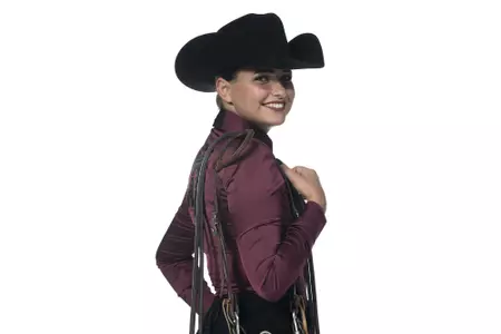COLLEGE STATION, TX - August 25, 2021 - Cori Cansdale of the Texas A&M Aggies during Texas A&M Equestrian Team Photo Day at The Studio in Kyle Field in College Station, TX. Photo By Aiden Shertzer/Texas A&M Athletics