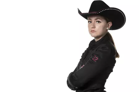 COLLEGE STATION, TX - August 25, 2021 - Malena Lopez of the Texas A&M Aggies during Texas A&M Equestrian Team Photo Day at The Studio in Kyle Field in College Station, TX. Photo By Aiden Shertzer/Texas A&M Athletics