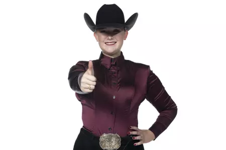 COLLEGE STATION, TX - August 25, 2021 - Evelyn Beesaw of the Texas A&M Aggies during Texas A&M Equestrian Team Photo Day at The Studio in Kyle Field in College Station, TX. Photo By Aiden Shertzer/Texas A&M Athletics