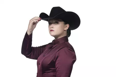 COLLEGE STATION, TX - August 25, 2021 - Evelyn Beesaw of the Texas A&M Aggies during Texas A&M Equestrian Team Photo Day at The Studio in Kyle Field in College Station, TX. Photo By Aiden Shertzer/Texas A&M Athletics