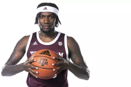 COLLEGE STATION, TX - September 02, 2021 - during men?s basketball photo day in College Station, TX. Photo By Craig Bisacre/Texas A&M Athletics