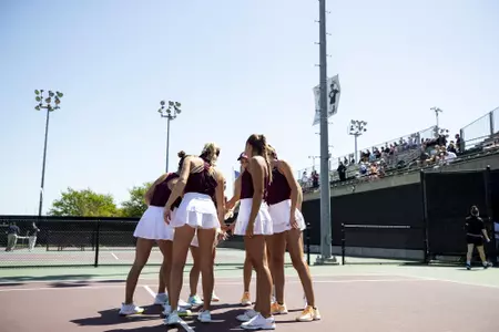 COLLEGE STATION, TX - 20210410 - Texas A&M Aggies Women's Tennis vs. Arkansas Razorbacks