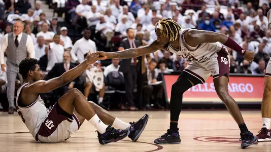 COLLEGE STATION, TX - January 19, 2022 - during the game between the Kentucky Wildcats and the Texas A&M Aggies at Reed Arena in College Station, TX. Photo By Craig Bisacre/Texas A&M Athletics