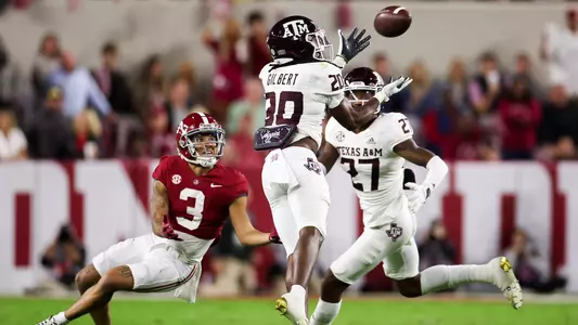TUSCALOOSA, AL - October 08, 2022 - during the game between the Alabama Crimson Tide and the Texas A&M Aggies at Bryant-Denny Stadium in Tuscaloosa, AL. Photo By Craig Bisacre/Texas A&M Athletics