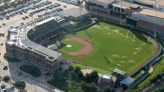 COLLEGE STATION, TX - SEPTEMBER 04, 2021 - Olsen Field at Blue Bell Park Aerial photos during the game between the Kent State Golden Flash and the Texas A&M Aggies at Kyle Field in College Station, TX. Photo By Logan Riely/Texas A&M Athletics