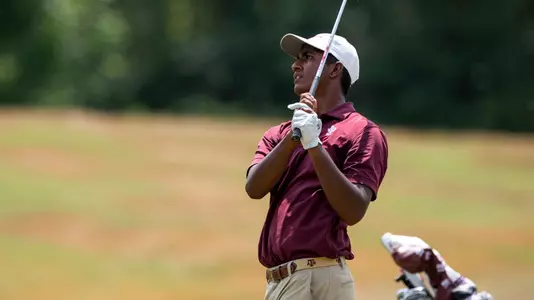 COLLEGE STATION, TX - September 01, 2021 - Vishnu Sadagopan of the Texas A&M Aggies during Men?s Golf Practice in College Station, TX. Photo By Kate Luffman/Texas A&M Athletics