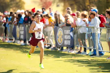 OXFORD, MS - October 28, 2022 - Eric Casarez during the SEC Cross Country Championships at the Ole Miss Golf Course in Oxford, Mississippi. Photo By Aiden Shertzer/Texas A&M Athletics
