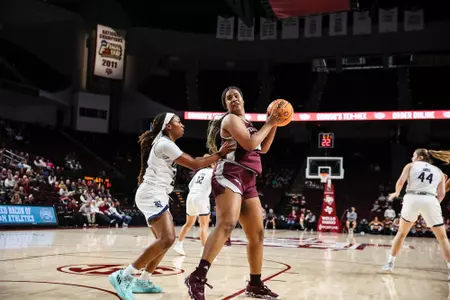 COLLEGE STATION, TX - November 27, 2022 - Forward Jada Malone #13 of the Texas A&M Aggies during the Women's Basketball game between the Rice Owls and the Texas A&M Aggies at Reed Arena in College Station, TX. Photo By Craig Bisacre/Texas A&M Athletics/Texas A&M Athletics