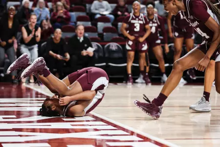 COLLEGE STATION, TX - November 27, 2022 - Guard McKinzie Green #23 of the Texas A&M Aggies during the Women's Basketball game between the Rice Owls and the Texas A&M Aggies at Reed Arena in College Station, TX. Photo By Craig Bisacre/Texas A&M Athletics/Texas A&M Athletics