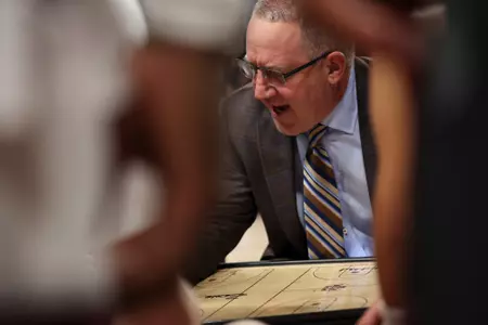 COLLEGE STATION, TX - November 04, 2022 - Head Coach Buzz Williams of the Texas A&M Aggies during the game between the Kingsville Javelinas and the Texas A&M Aggies at Reed Arena in College Station, TX. Photo By Craig Bisacre/Texas A&M Athletics