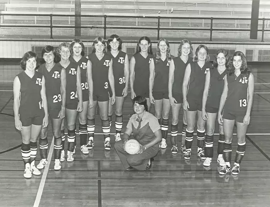 1970s volleyball team photo