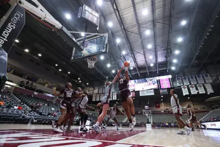 LITTLE ROCK, AR - December 06, 2022 - Forward Jada Malone #13 of the Texas A&M Aggies during the game between the Little Rock Trojans and the Texas A&M Aggies at Jack Stephens Center in Little Rock, AR. Photo By Ethan Mito/Texas A&M Athletics