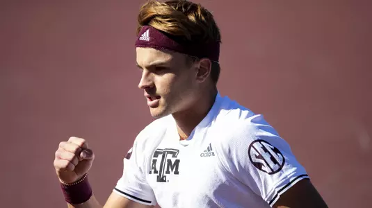 COLLEGE STATION, TX - 20220129 - Texas A&M Aggies Men's Tennis vs. UCLA Bruins