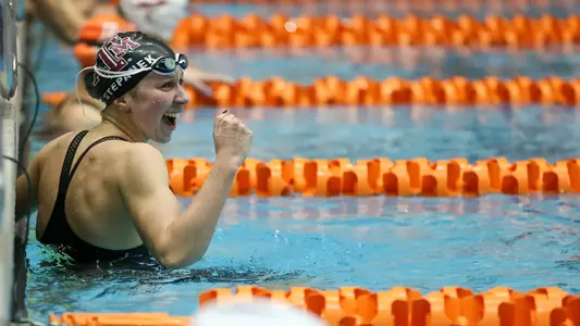 Chloe Stepanek records a career best in the 100 free