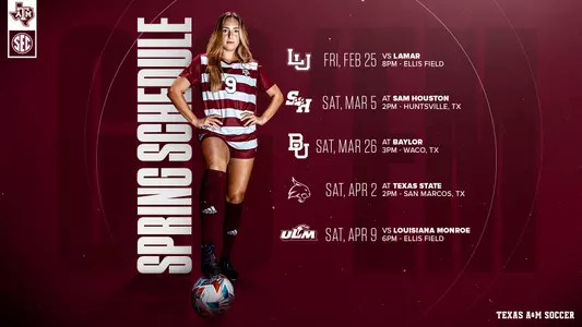 2022 Spring Schedule Graphic