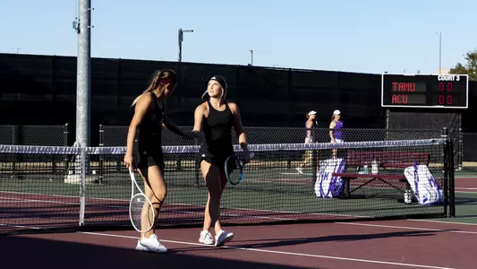 COLLEGE STATION, TX - 20220219 - Texas A&M Aggies Women's Tennis vs. ACU Wildcats