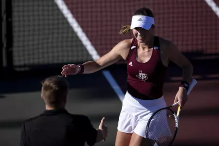 COLLEGE STATION, TX - 20220318 - Texas A&M Aggies Women's Tennis vs. Vanderbilt Commodores