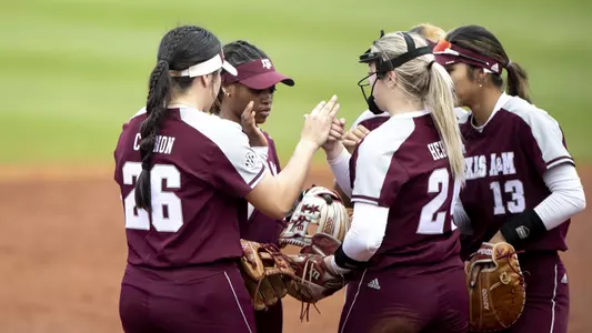 COLLEGE STATION, TX - 20220220 - Texas A&M Aggies Softball vs. Jayhawks