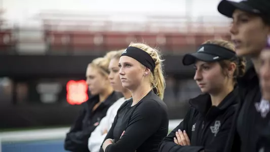 FAYETTEVILLE, AR - 20220415 - Texas A&M Aggies Women's Tennis vs. Arkansas Razorbacks