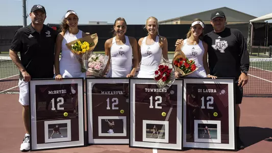 COLLEGE STATION, TX - 20220403 - Texas A&M Aggies Women's Tennis vs. Alabama Crimson Tide