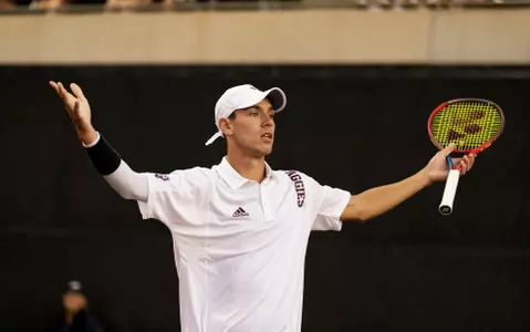 COLLEGE STATION, TX - 20220325 - Texas A&M Aggies Men's Tennis vs.  Volunteers