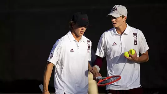 COLLEGE STATION, TX - 20220325 - Texas A&M Aggies Men's Tennis vs.  Volunteers
