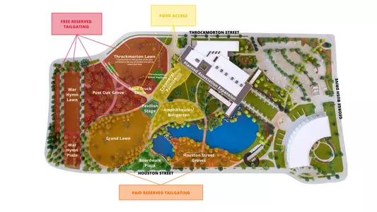 New 2022 Aggie Park Tailgating Map