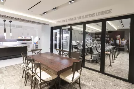 COLLEGE STATION, TX - NOVEMBER 21, 2019 - Women’s Basketball Locker Room Facility Photos in College Station, TX. Photo By Craig Bisacre/Texas A&M Athletics