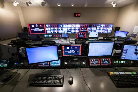 COLLEGE STATION, TX - DECEMBER 16, 2019 - 12th Man Production Studio Facility Photos in College Station, TX. Photo By Craig Bisacre/Texas A&M Athletics
