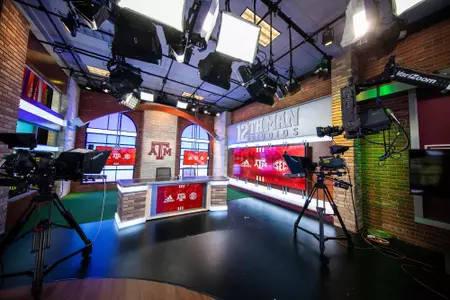 COLLEGE STATION, TX - DECEMBER 16, 2019 - 12th Man Production Studio Facility Photos in College Station, TX. Photo By Craig Bisacre/Texas A&M Athletics