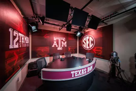 COLLEGE STATION, TX - DECEMBER 16, 2019 - 12th Man Production Studio Facility Photos in College Station, TX. Photo By Craig Bisacre/Texas A&M Athletics