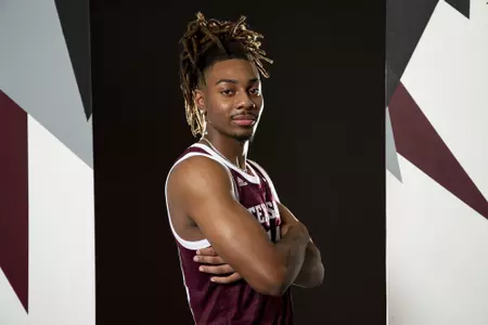 COLLEGE STATION, TX - July 20, 2022 - Jaelyn Lee during Texas A&M Aggies Men's Basketball photo day in College Station, TX. Photo By Kate Luffman/Texas A&M Athletics
