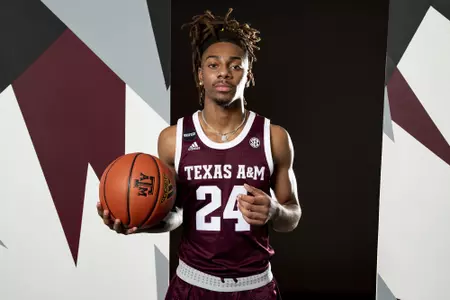 COLLEGE STATION, TX - July 20, 2022 - Jaelyn Lee during Texas A&M Aggies Men's Basketball photo day in College Station, TX. Photo By Kate Luffman/Texas A&M Athletics