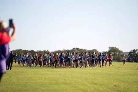 COLLEGE STATION, TX - October 16, 2021 - during the Arturo Barrios Invitational at Watts Cross Country Course in College Station, TX. Photo By Aiden Shertzer/Texas A&M Athletics