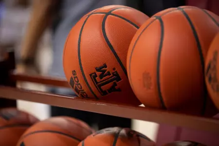 COLLEGE STATION, TX - MARCH 03, 2021 - during the game between the Mississippi St. Bulldogs and the Texas A&M Aggies at Reed Arena in College Station, TX. Photo By Bailey Orr/Texas A&M Athletics