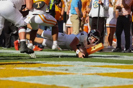KNOXVILLE, TN - October 14, 2023 - during the game between the Tennessee Volunteers and the Texas A&M Aggies at Neyland Stadium in Knoxville, TN. Photo By Craig Bisacre/Texas A&M Athletics