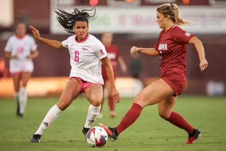 COLLEGE STATION, TX - October 08, 2023 - Forward/Midfielder Andersen Williams #6 of the Texas A&M Aggies during the game between the Alabama Crimson Tide and the Texas A&M Aggies at Ellis Field in College Station, TX. Photo By Brendall O'Banon/Texas A&M Athletics