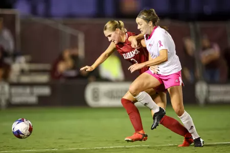 COLLEGE STATION, TX - October 08, 2023 - Forward Sammy Smith #11 of the Texas A&M Aggies during the game between the Alabama Crimson Tide and the Texas A&M Aggies at Ellis Field in College Station, TX. Photo By Brendall O'Banon/Texas A&M Athletics