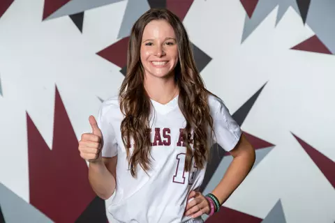 COLLEGE STATION, TX - November 04, 2022 - during Texas A&M Aggies Softball recruit photo shoot in College Station, TX. Photo By Evan Pilat/Texas A&M Athletics