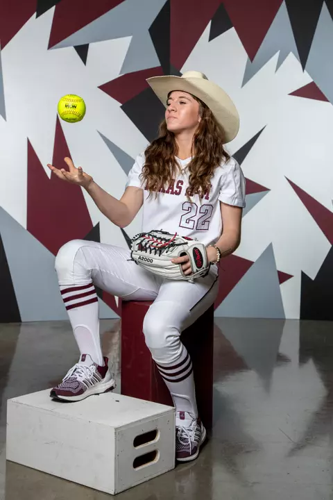 COLLEGE STATION, TX - November 04, 2022 - during Texas A&M Aggies Softball recruit photo shoot in College Station, TX. Photo By Evan Pilat/Texas A&M Athletics