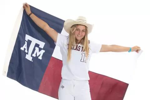 COLLEGE STATION, TX - November 04, 2022 - during Texas A&M Aggies Softball recruit photo shoot in College Station, TX. Photo By Evan Pilat/Texas A&M Athletics