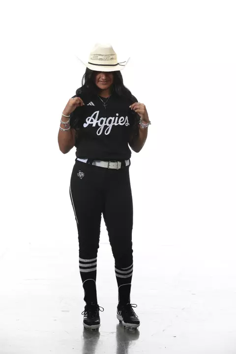 COLLEGE STATION, TX - April 01, 2023 - softball recruiting portraits in College Station, TX. Photo By Craig Bisacre/Texas A&M Athletics
